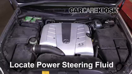 2005 Lexus LS430 4.3L V8 Power Steering Fluid Add Fluid